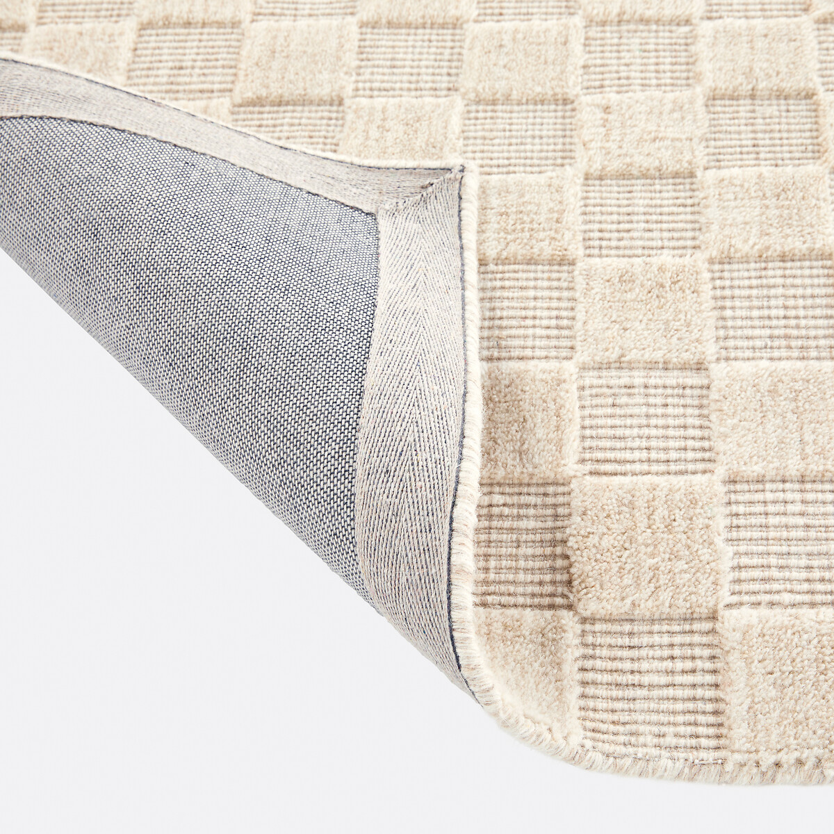 Bilmo Tone-On-Tone Checkerboard Rug ecru , LA REDOUTE INTERIEURS