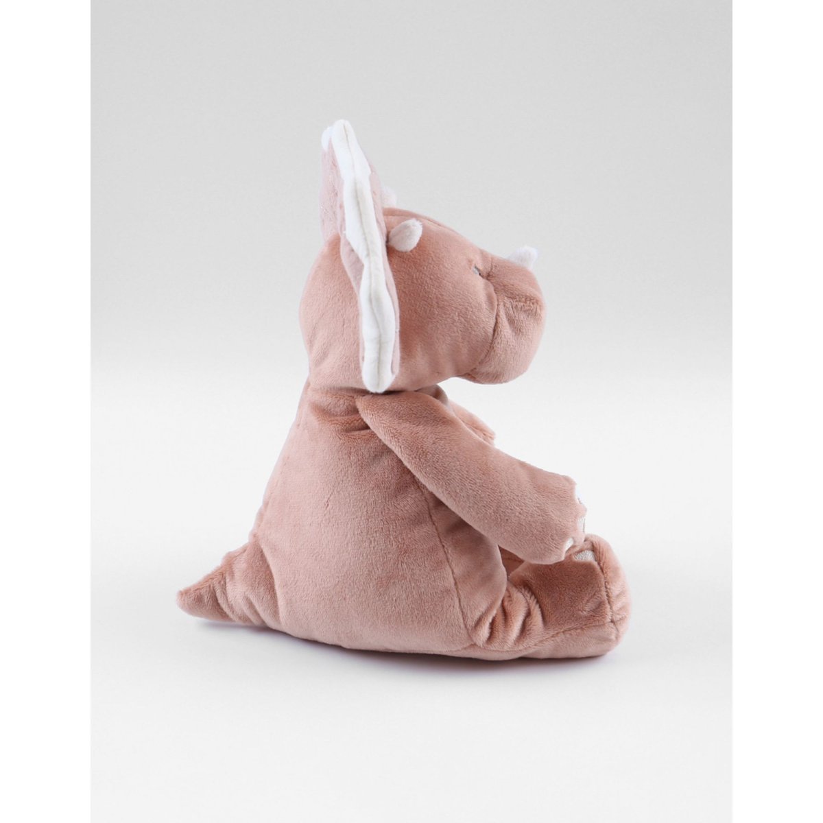 Peluche tricératops rose, écru, NOUKIE'S