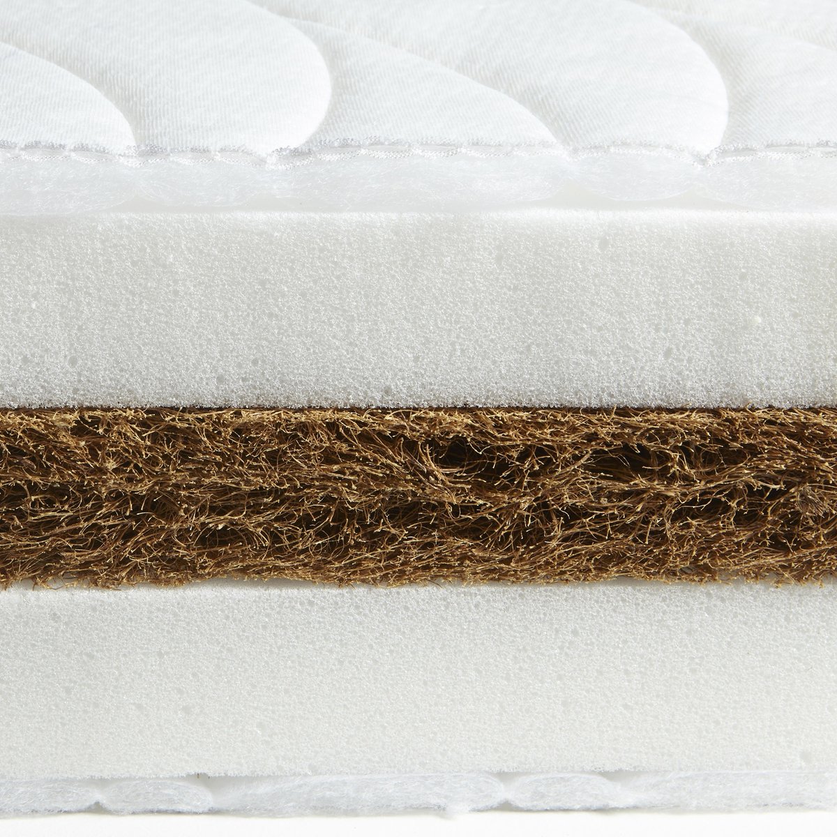 Matelas en Mousse et Fibres de Coco pour Adulte blanc, LES MATELAS DE MORPHEE