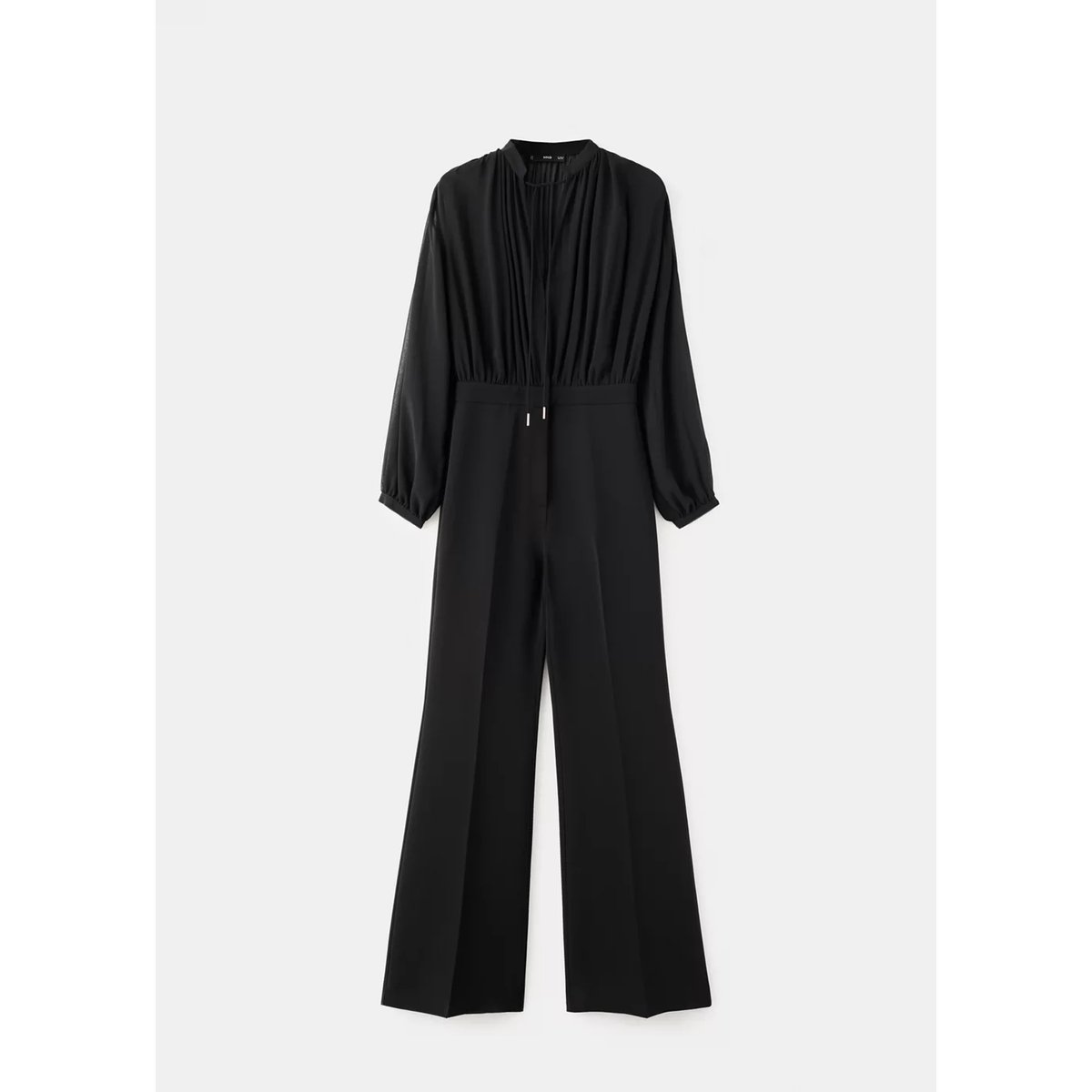 Combinaison assortie col V noir, MANGO