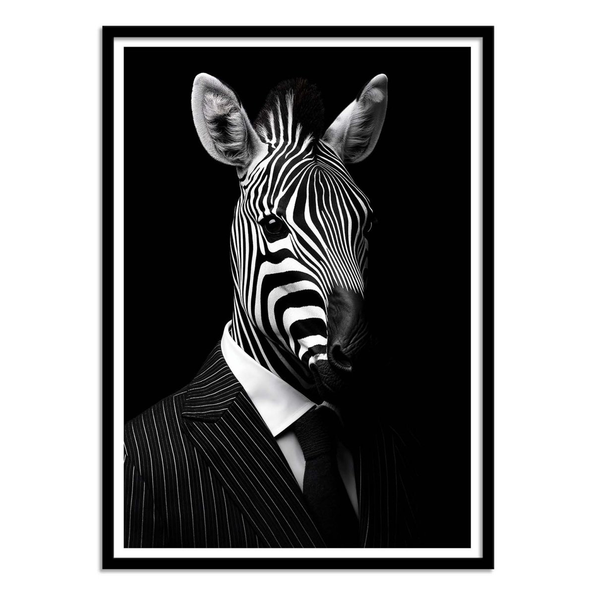 Affiche d'art - Zebra Wild Suits - Philippe Hugonnard couleur unique, WALL EDITIONS