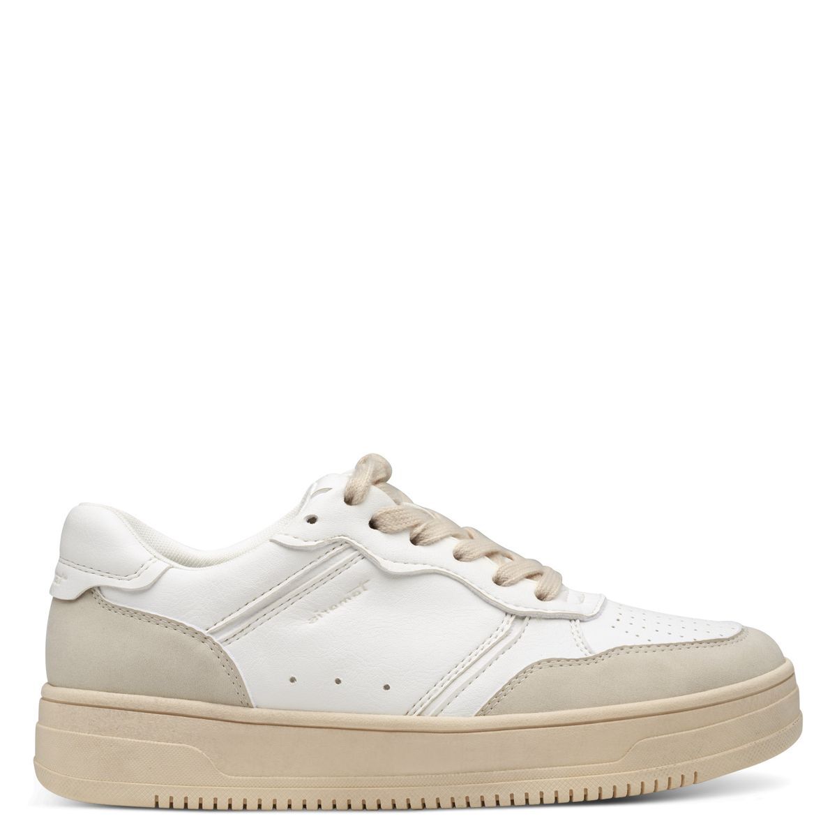 Basket à lacets blanc combiné, TAMARIS