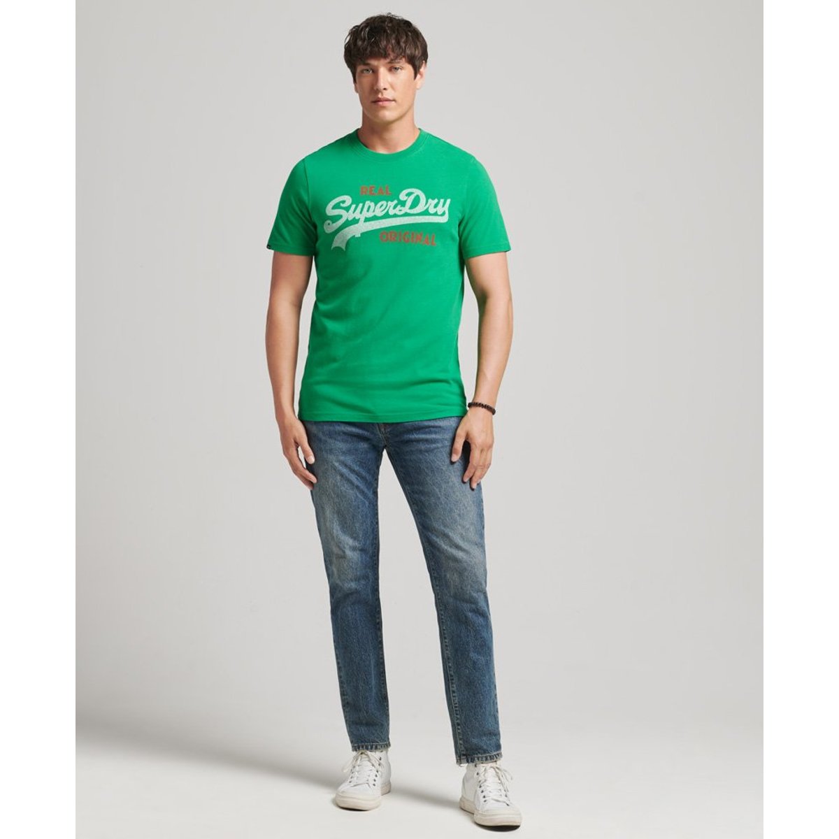 T-shirt Vintage Logo Soda Pop vert drop kick, SUPERDRY