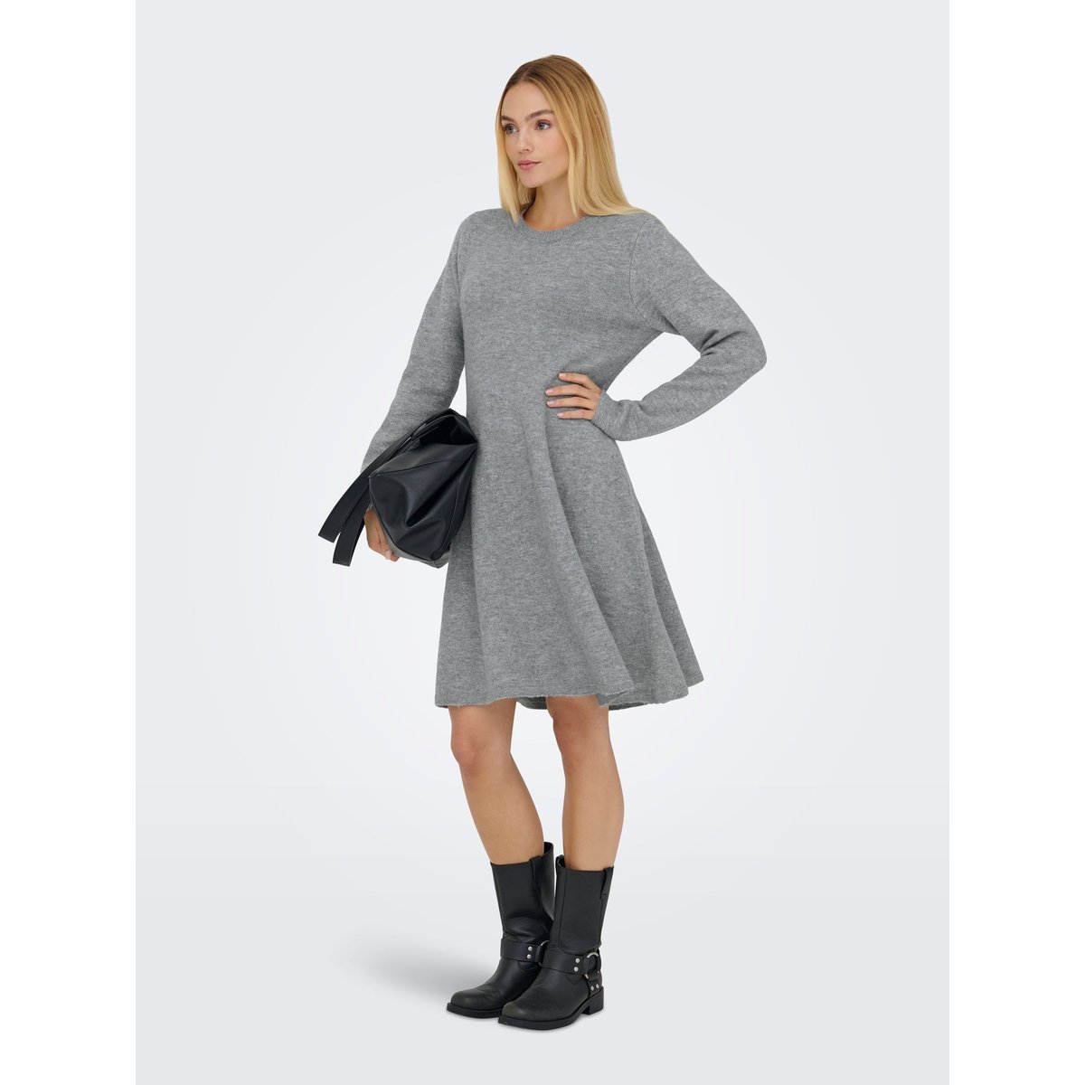 Robe En Maille grise - light grey melange, JDY