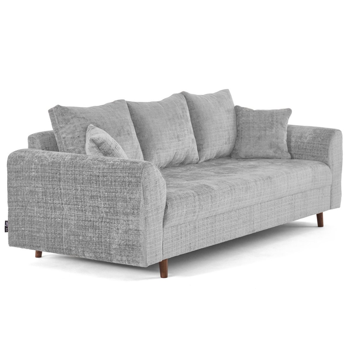 Canapé fixe 3 places - RUNE gris, BEST MOBILIER