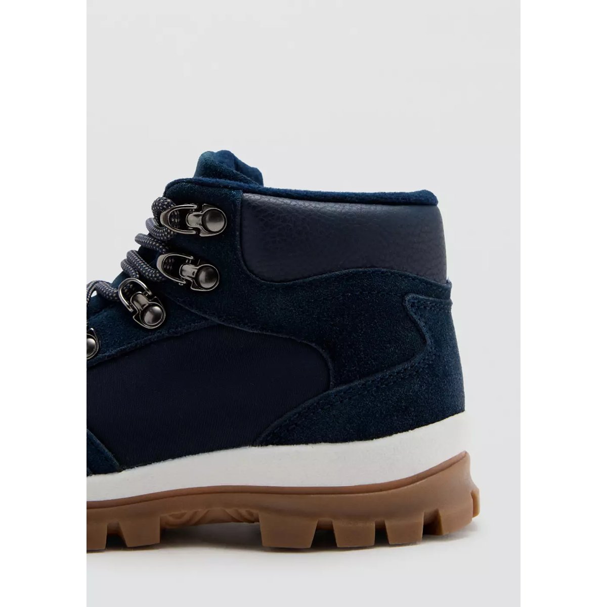 Bottes lacets élastiques bleu marine, MANGO KIDS