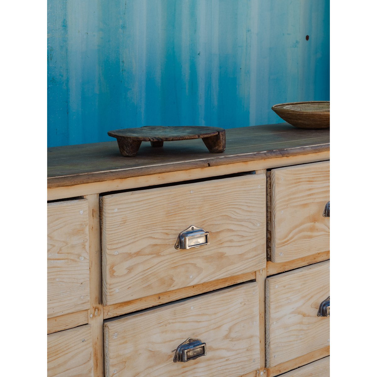 Meuble de métier à 12 casiers en bois Fernand N°391 - Bon état bois clair, DEBONGOUT