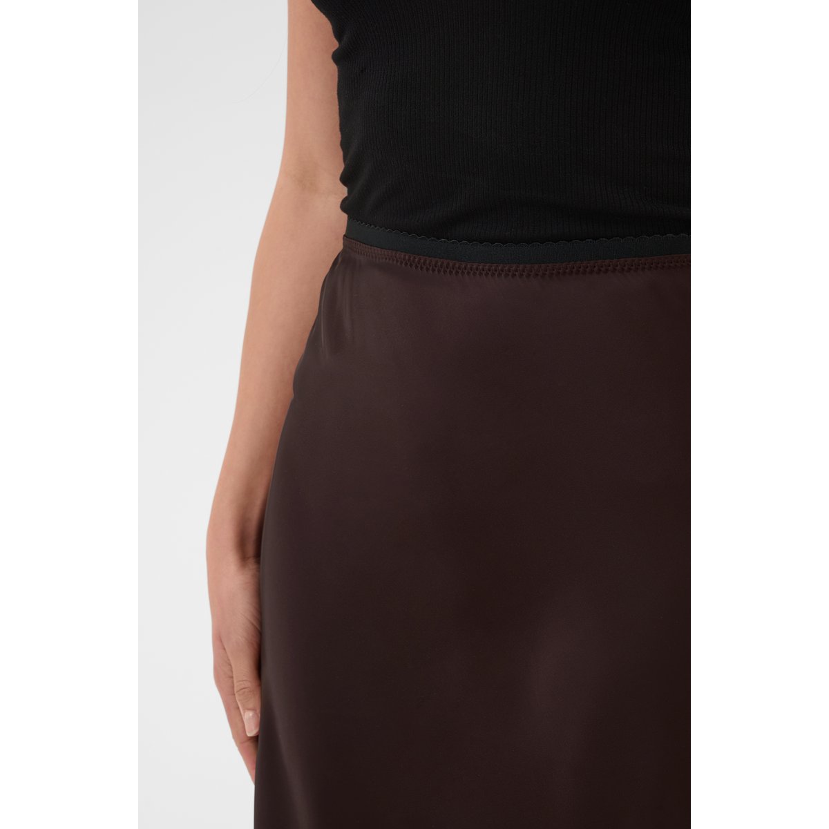 Jupe - tissage léger marron coffee bean, KAFFE