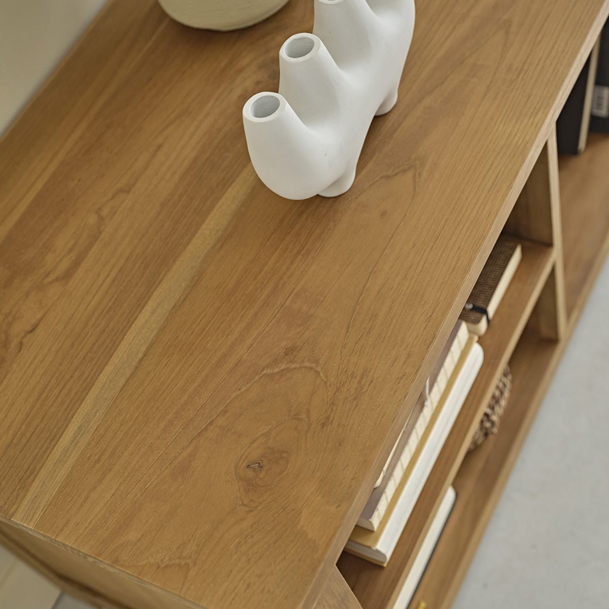 Meuble TV en bois de teck 150 cm BOSTON naturel, BERAH GETAH