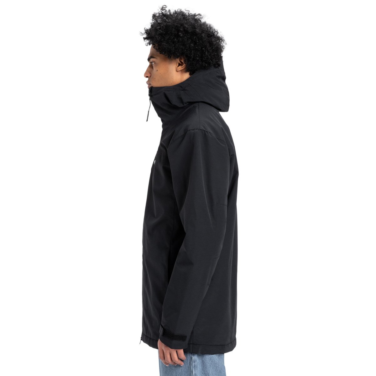 Veste imperméable à capuche OVERCAST 3K PARKA noir black, QUIKSILVER