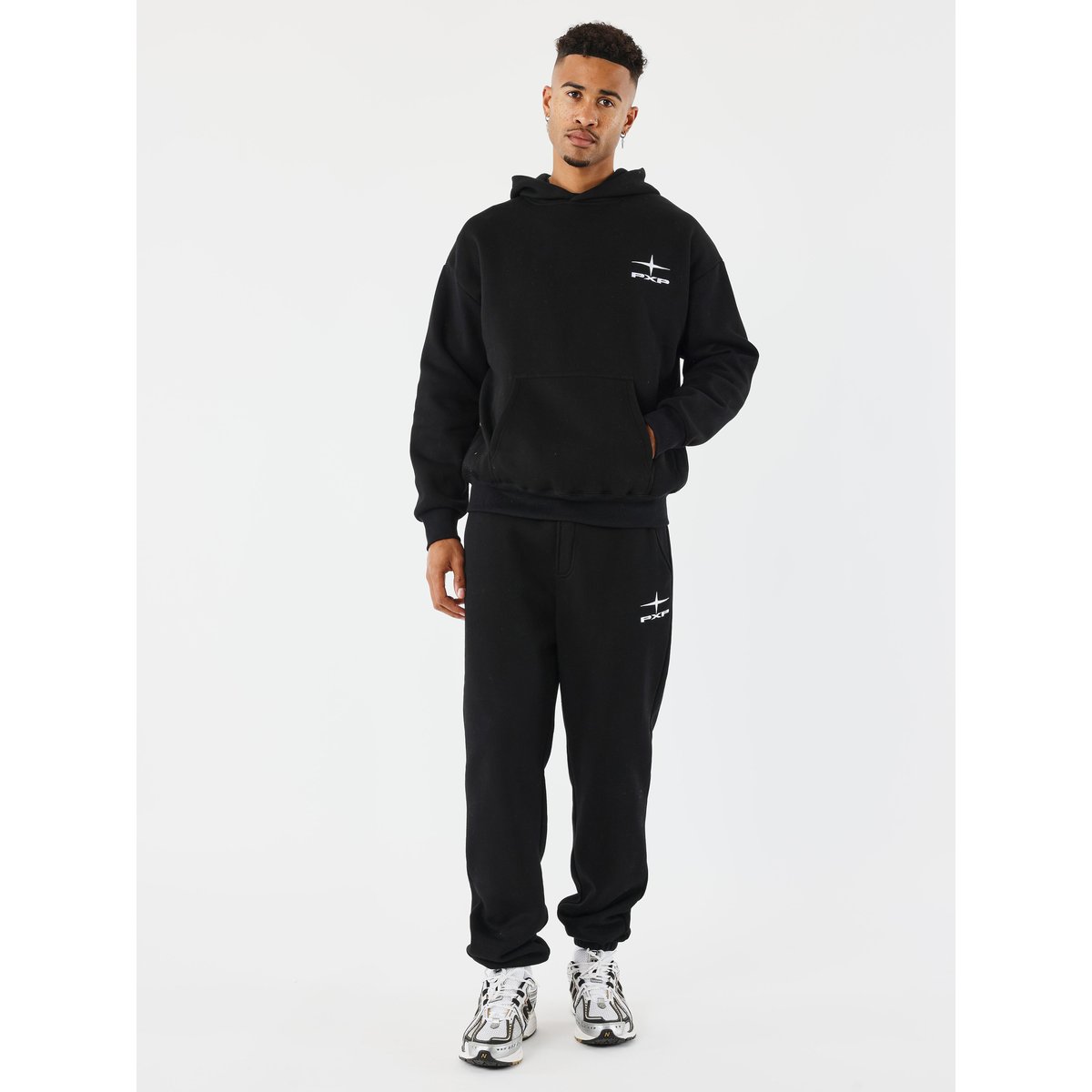 Sweat à Capuche Polaris noir / blanc, PROJECT X
