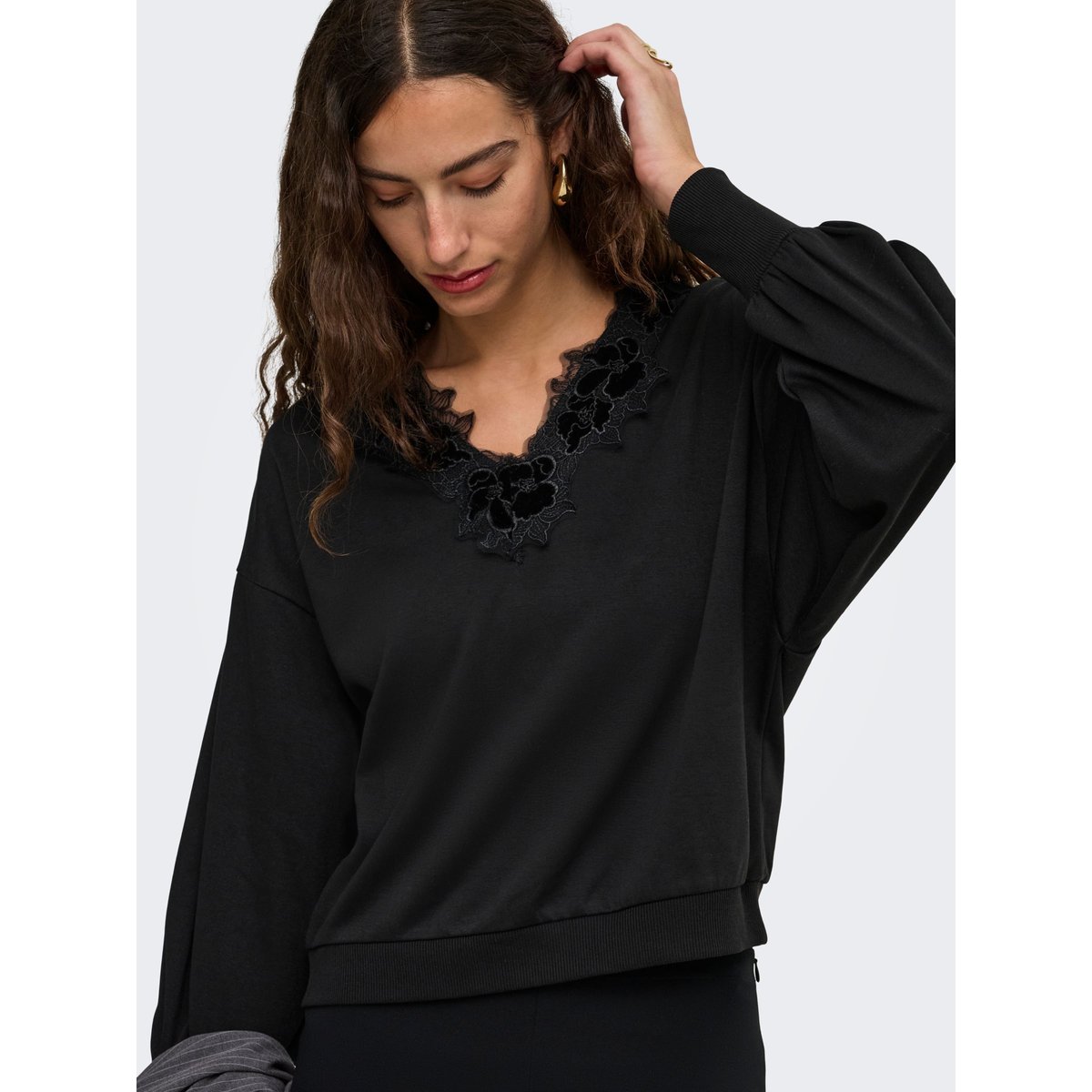 Sweat-Shirt black 1, ONLY