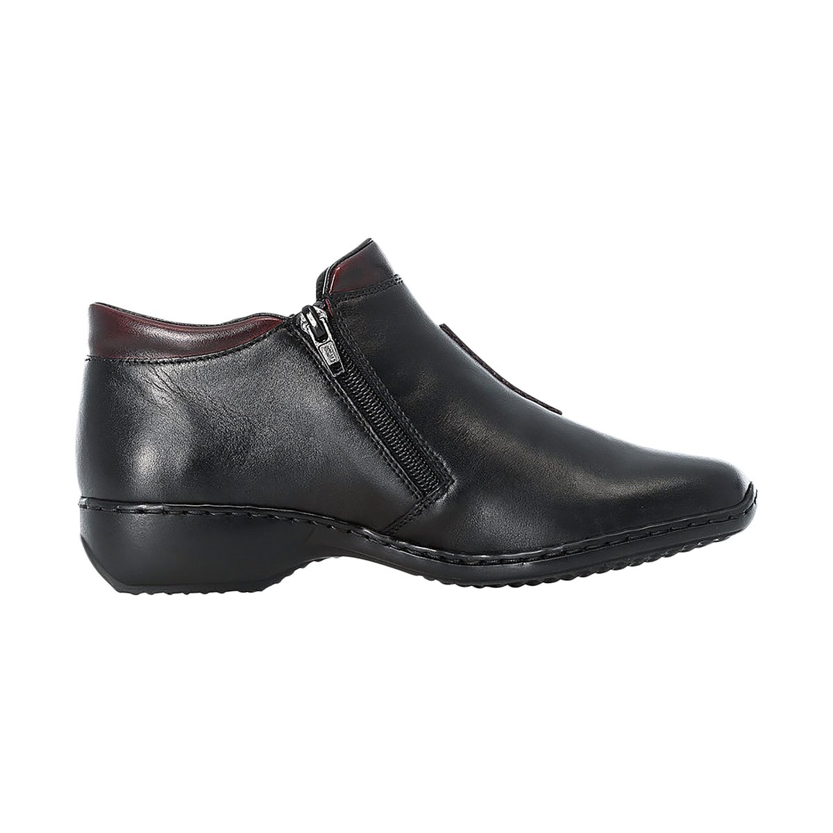 Bottine Cuir Rgd black, RIEKER