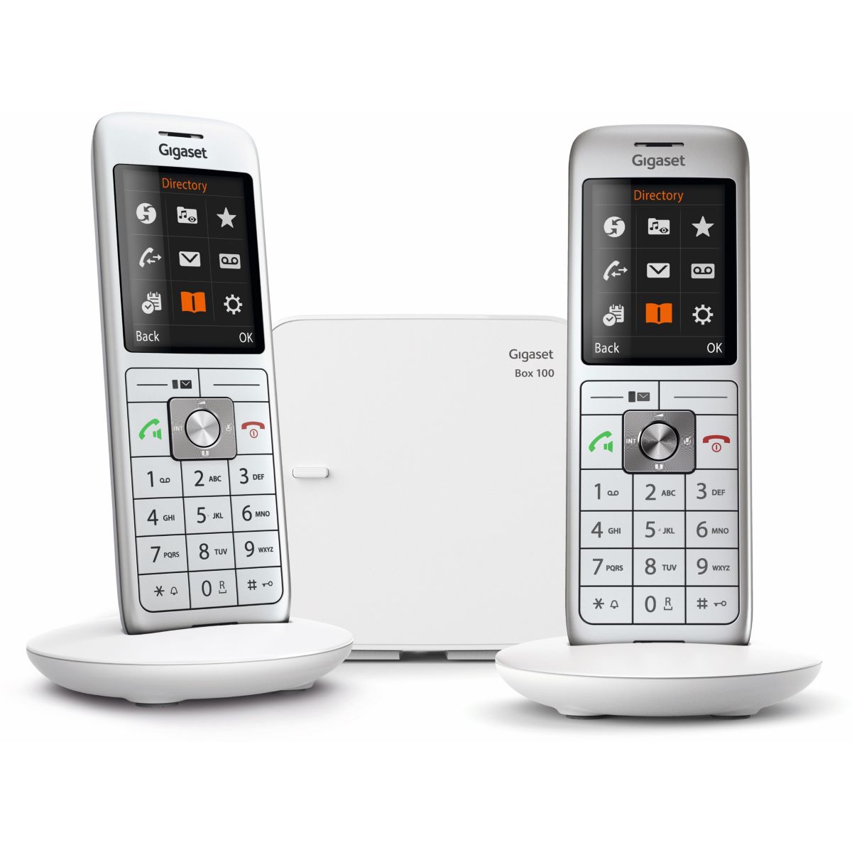 Téléphone sans fil CL660 DUO BLANC couleur unique, GIGASET