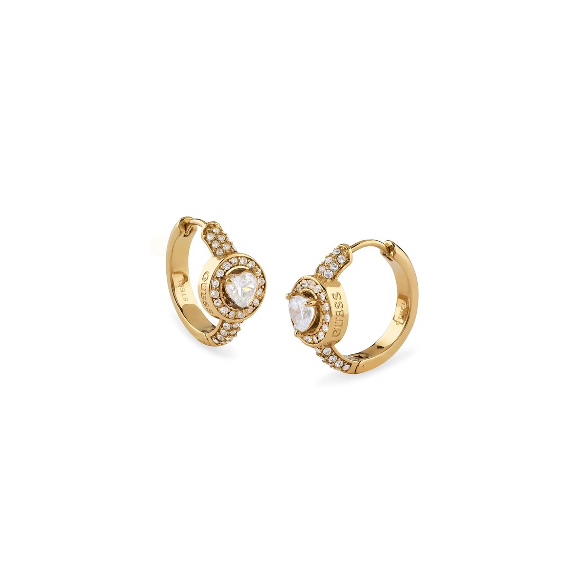 Boucles D'oreilles M'ama Non M'ama or, GUESS