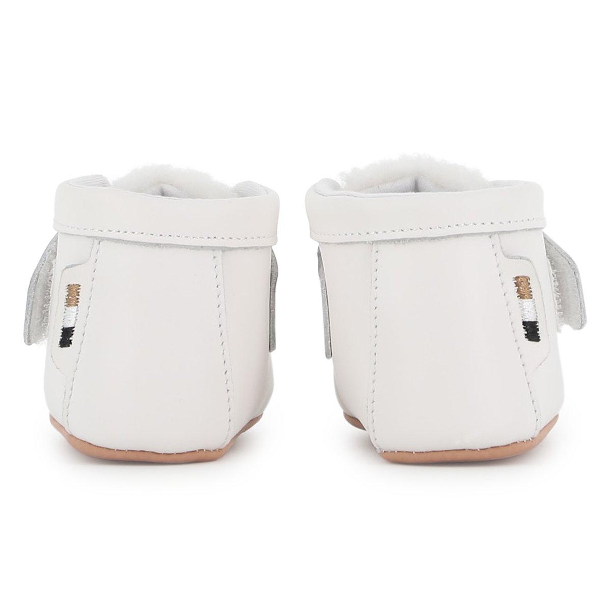 Chaussons à scratch ivory, BOSS KIDSWEAR