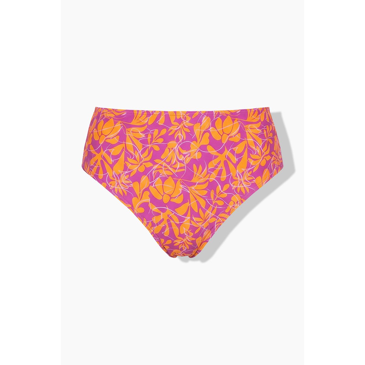 Bas de bikini, imprimé fleurs néon orange, STUDIO UNTOLD
