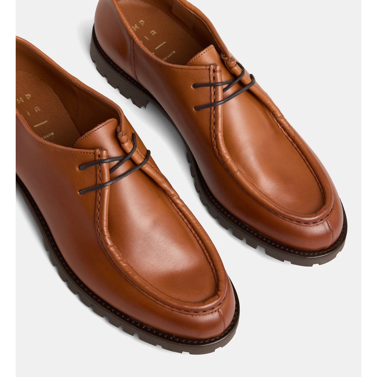 Derbies louis cuir polido camel, COMPTOIR GL