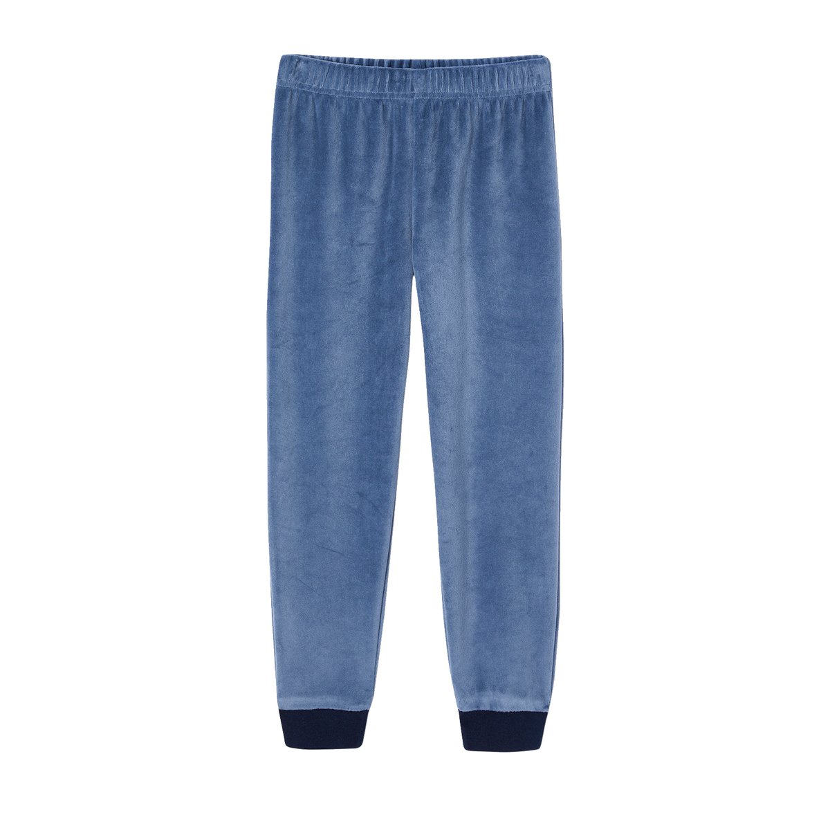 Lot de 2 pyjamas "Espace" en velours marine, VERTBAUDET