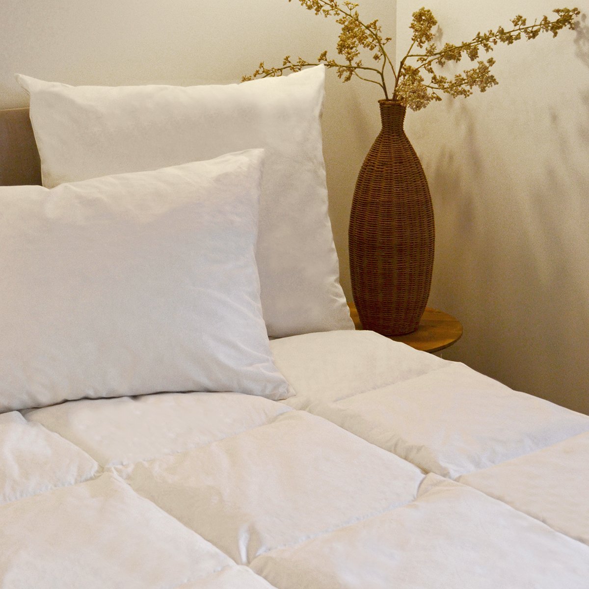Couette chaude duvet et plumettes blanc, TOISON D OR