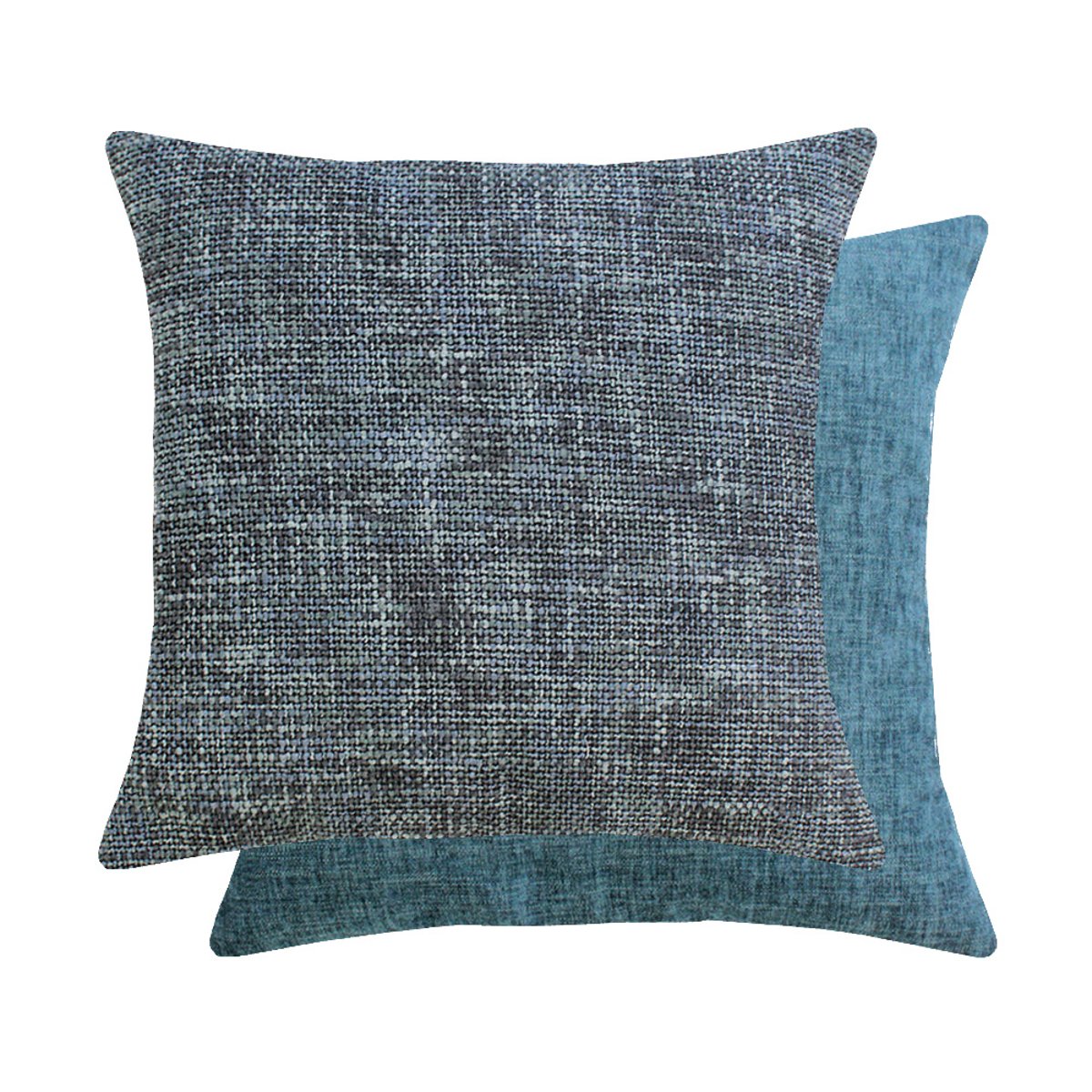 Housse de coussin polyester TWEED orage, GARNIER THIEBAUT