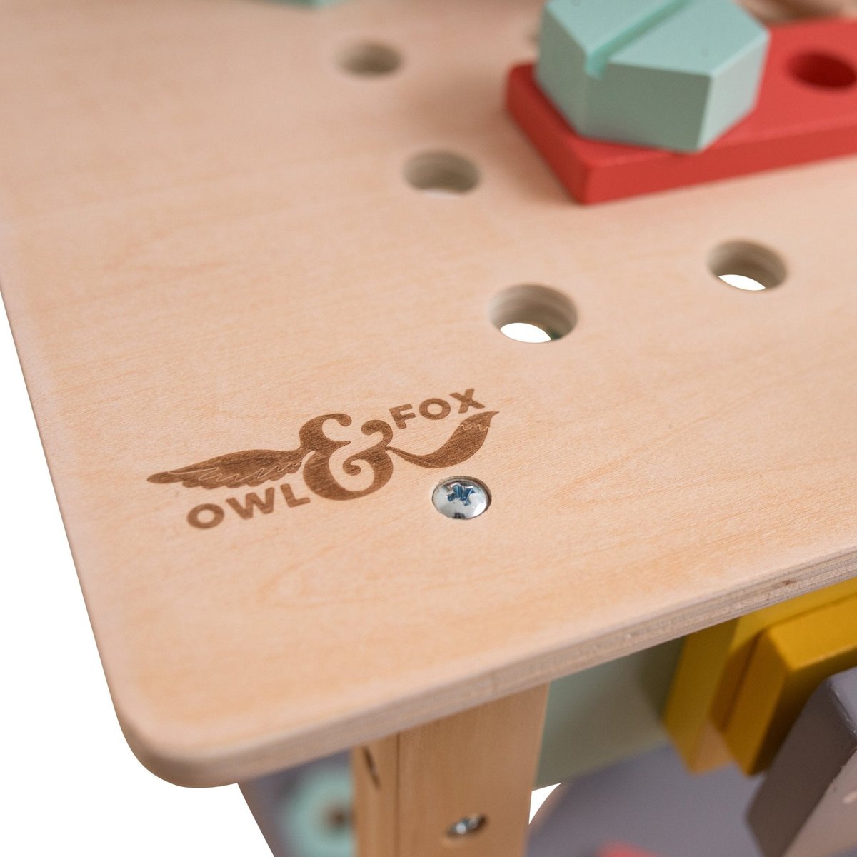 Établi de bricolage multi couleur, OWL & FOX