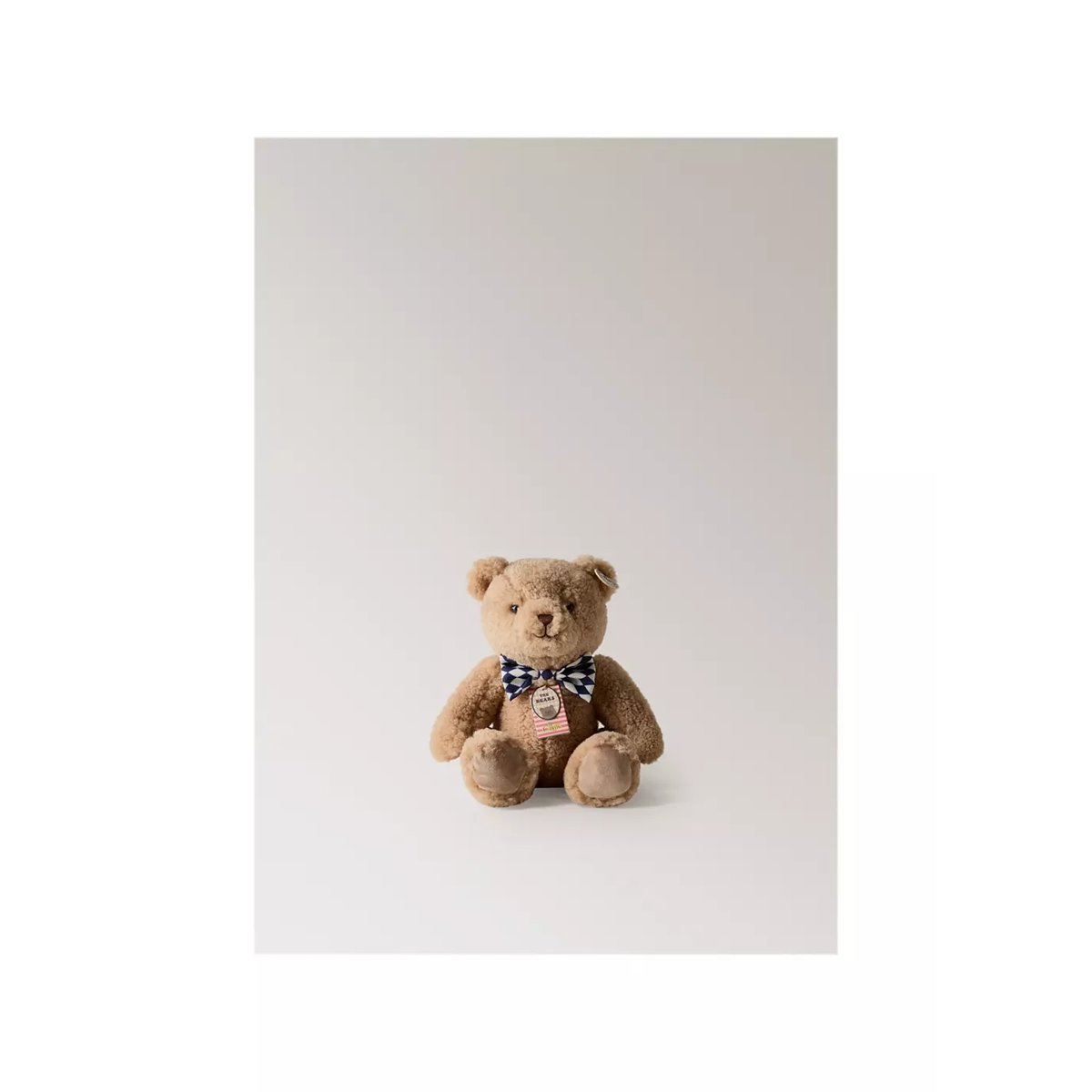 Peluche ours nœud papillon Norman écru, MANGO HOME