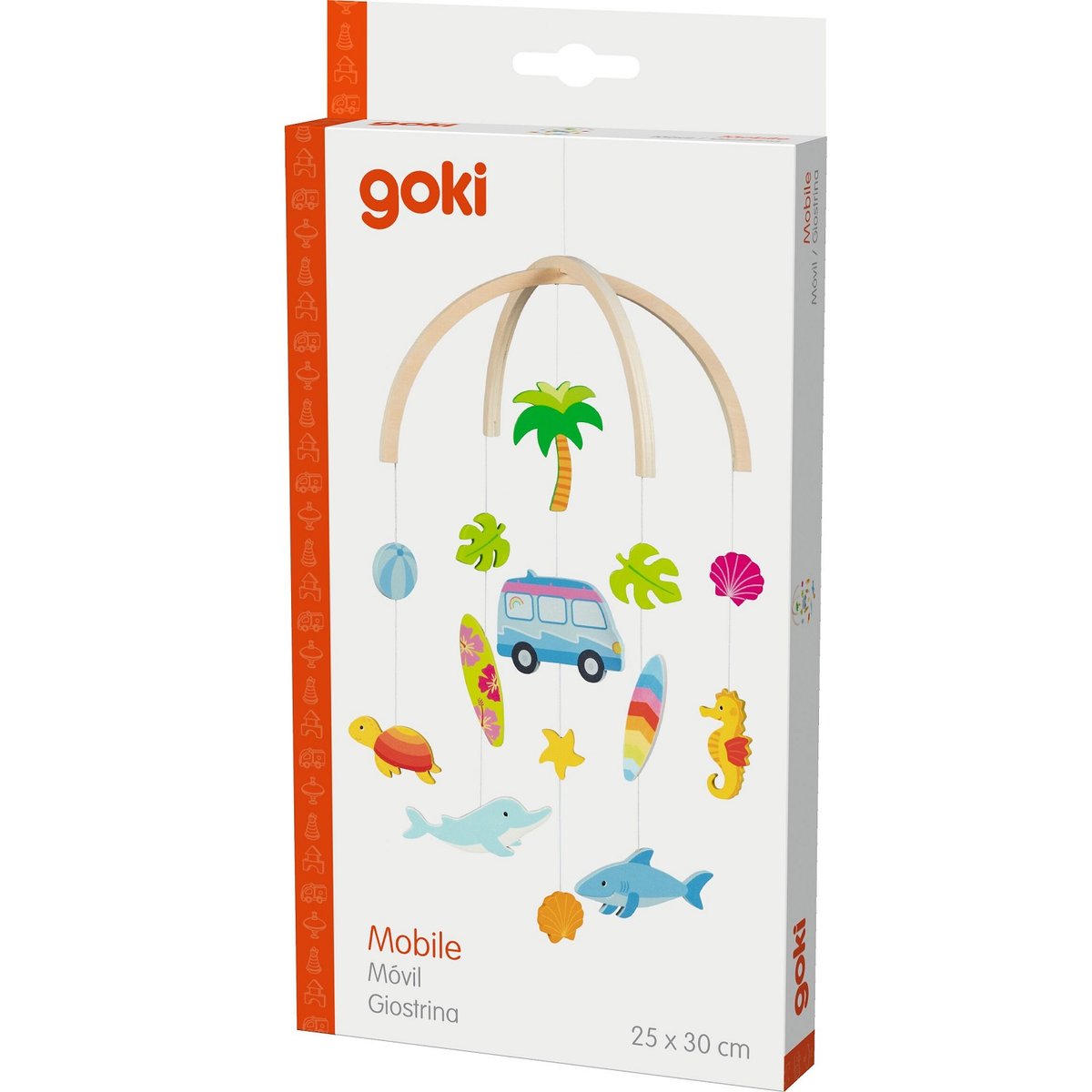 Mobile van de surfeur beige, GOKI