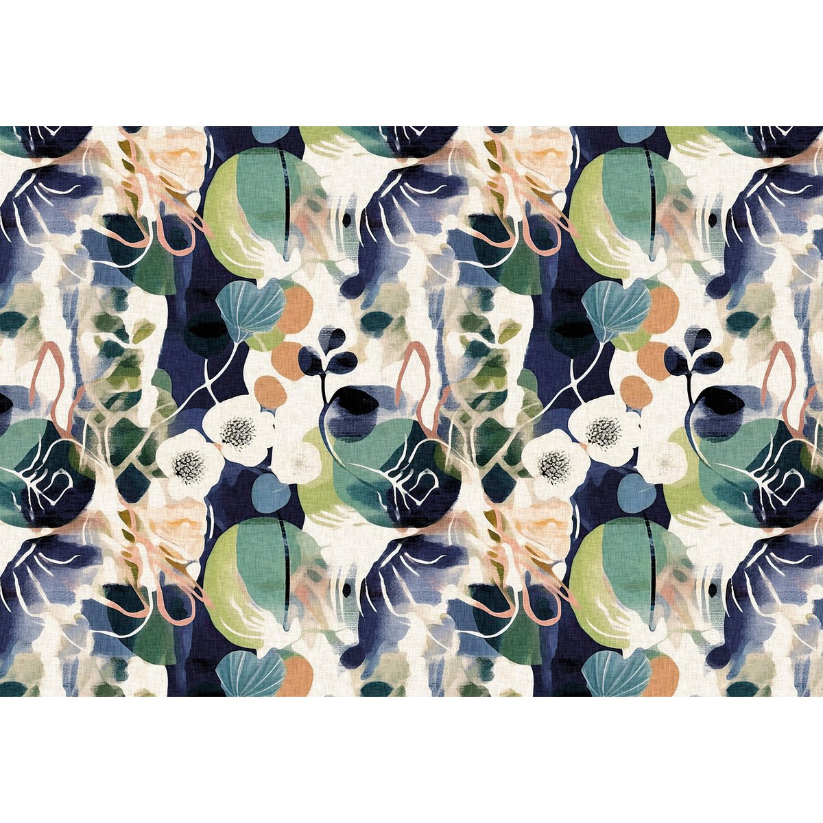 Papier peint panoramique Hanami XL - fleurs de cerisier, intissé mat 150 g, fabriqué en France multicolore, LE PAPIERS DE NINON