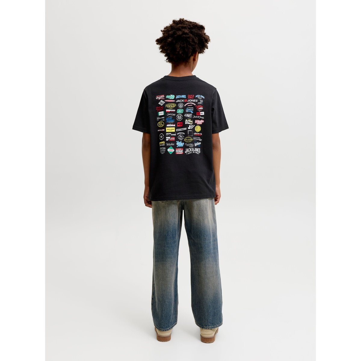 T-Shirt black 1, JACK & JONES JUNIOR