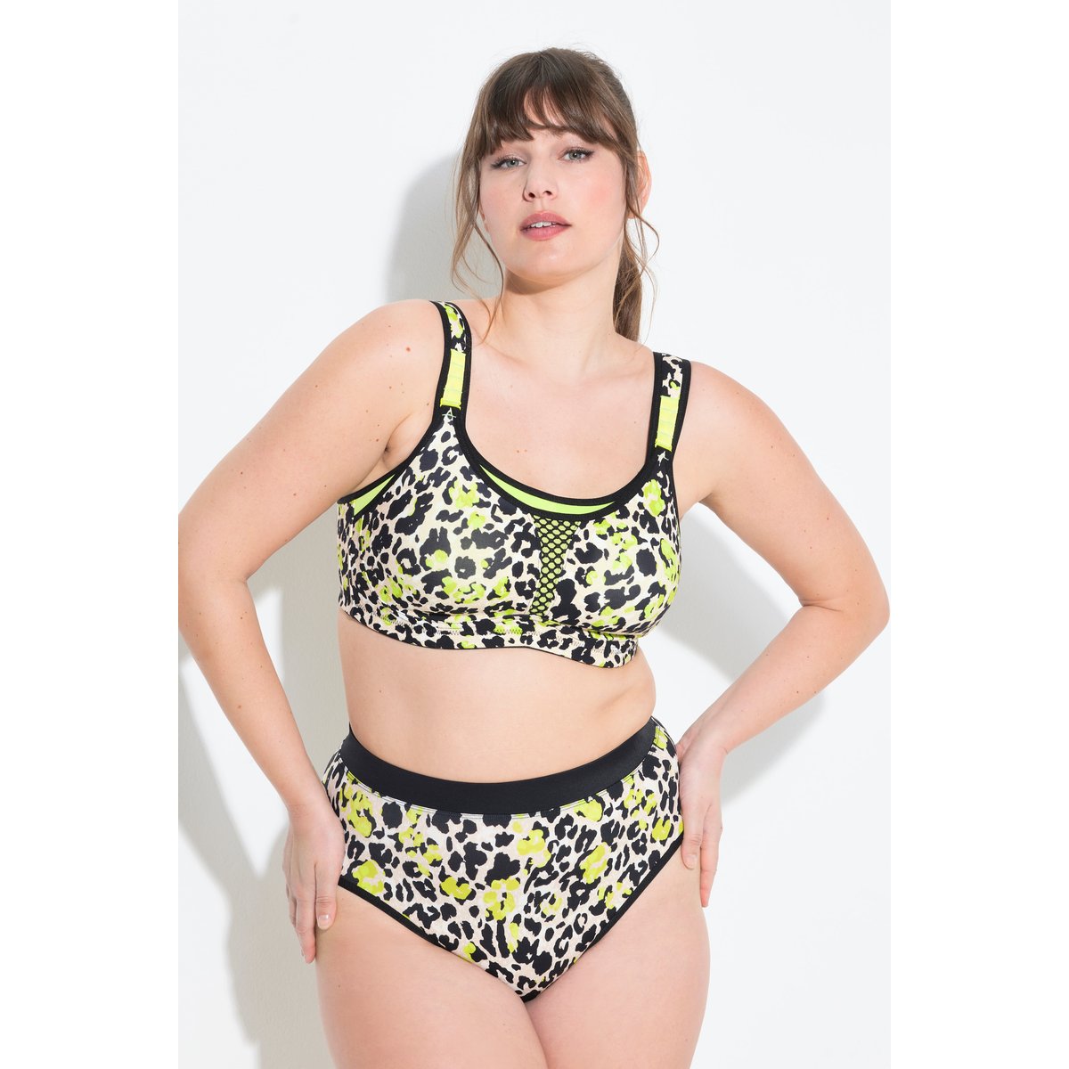 Soutien-gorge de sport, sans armatures citron vert, ULLA POPKEN