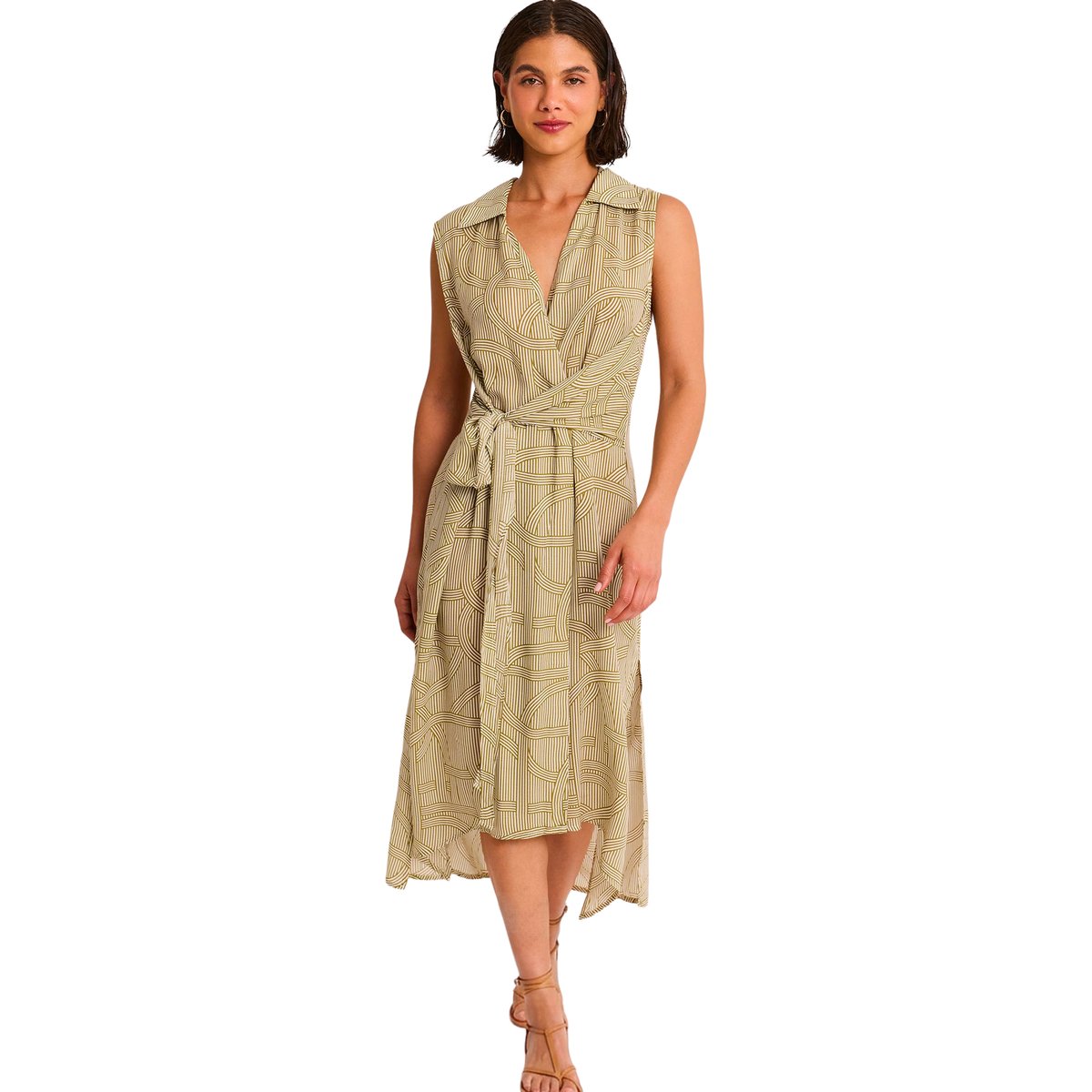 Robe estivale longue sans manches REVERIE blanc, SELMARK MARE