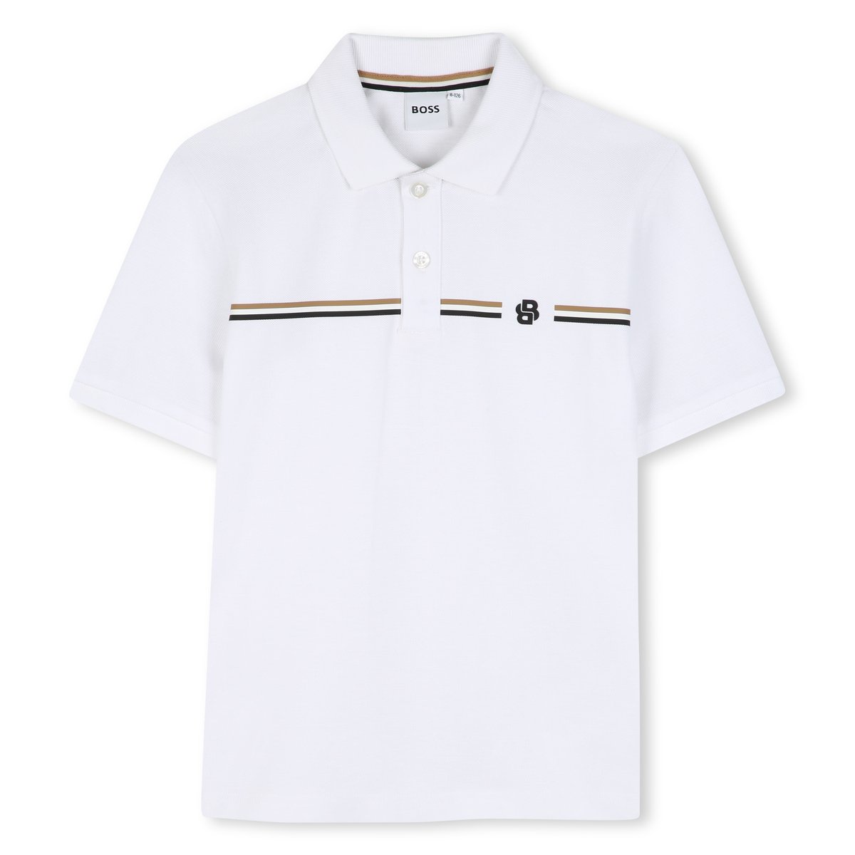 Polo manches courtes blanc, BOSS KIDSWEAR