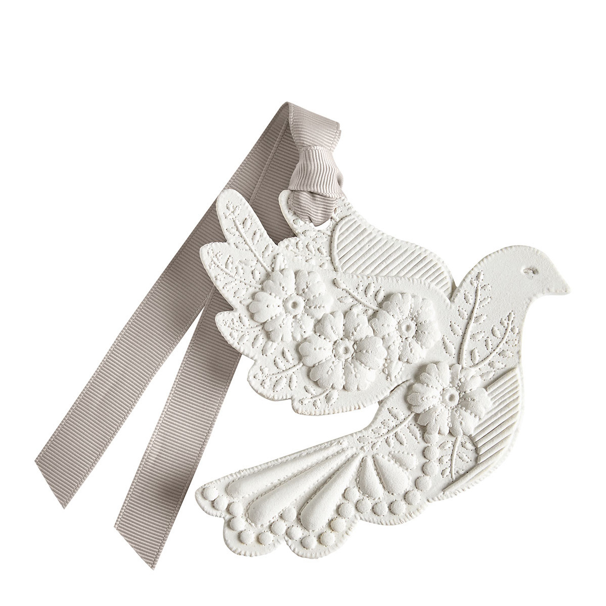 Décor parfumé Colombe en Fleurs - FLEUR DE COTON blanc, MATHILDE M