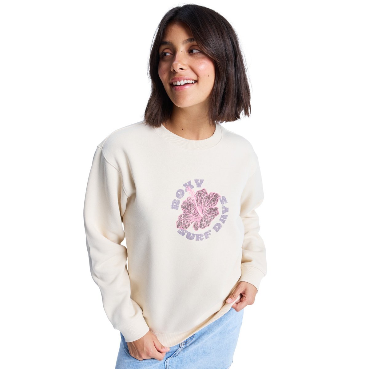 Sweat SURF STOKED BRUSHED. beige parchment, ROXY