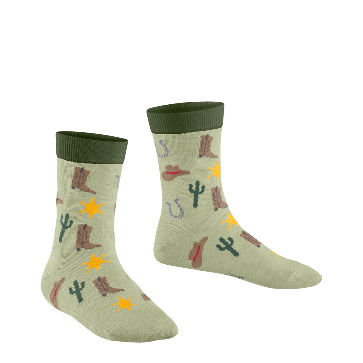 Chaussettes Little Cowboy vert, FALKE