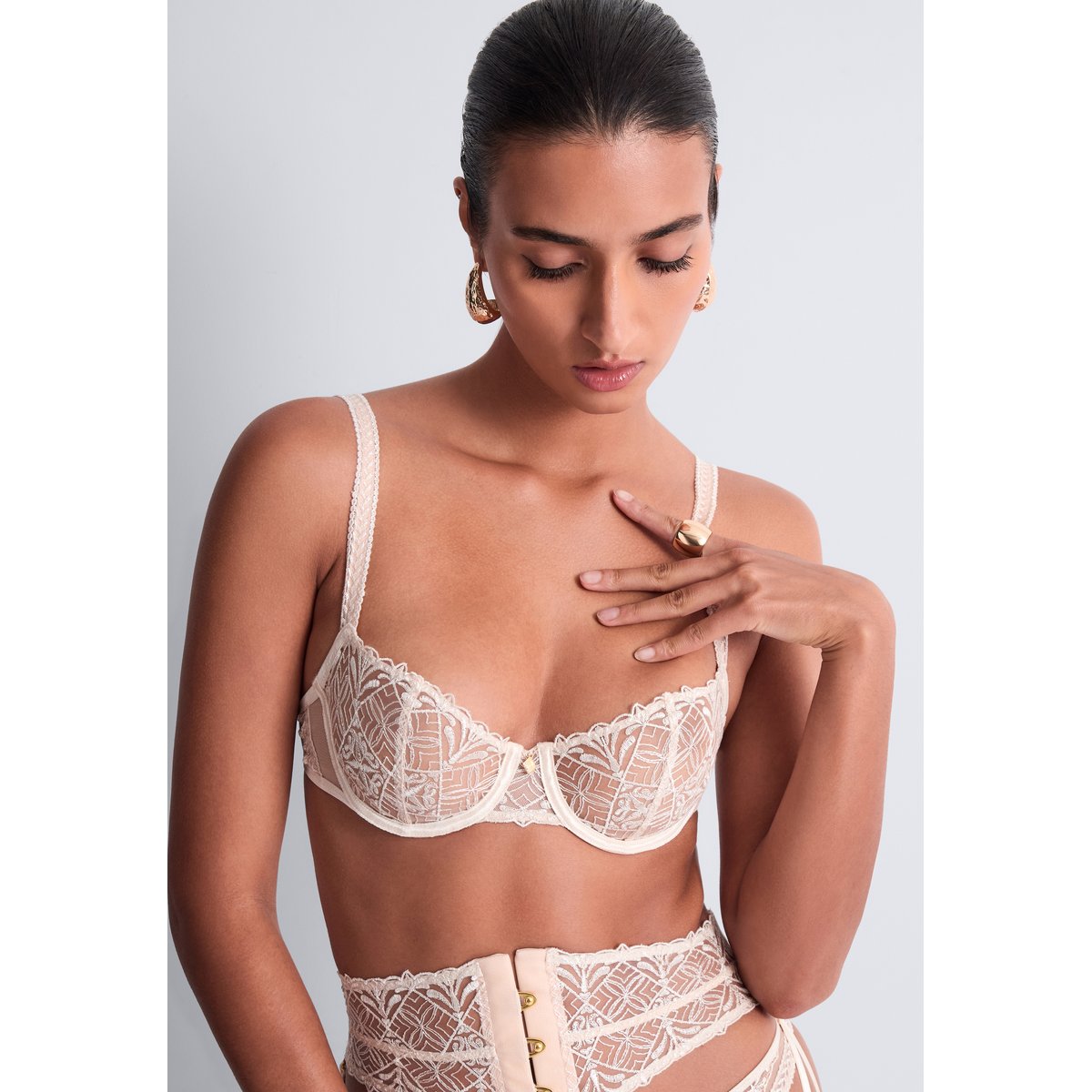 Soutien gorge Corbeille Iconic Calypso rose, AUBADE