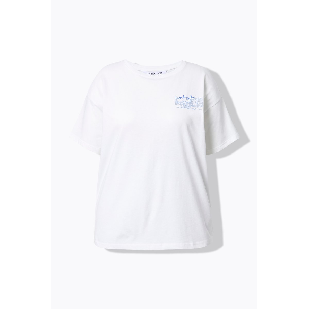 T-shirt oversize, imprimé / broderie blanc cassé, STUDIO UNTOLD