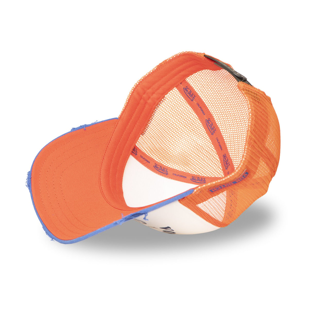 Casquette trucker Crew blanc/orange/bleu, VON DUTCH
