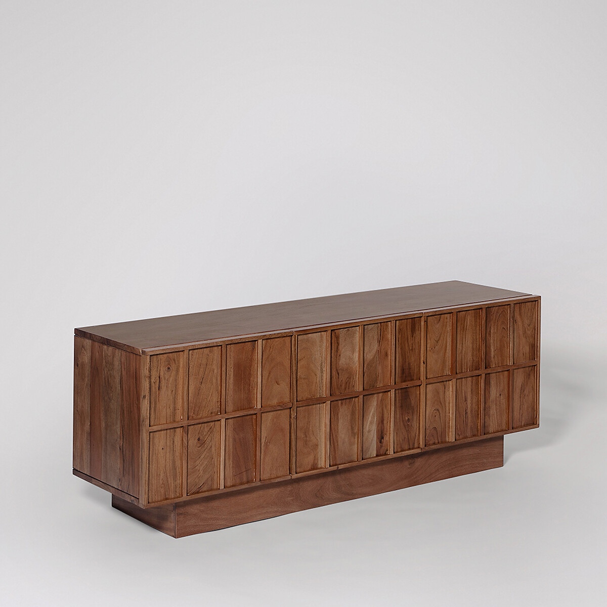 Sandon Acacia Wood 3 Door Media Unit dark acacia wood, SWOON