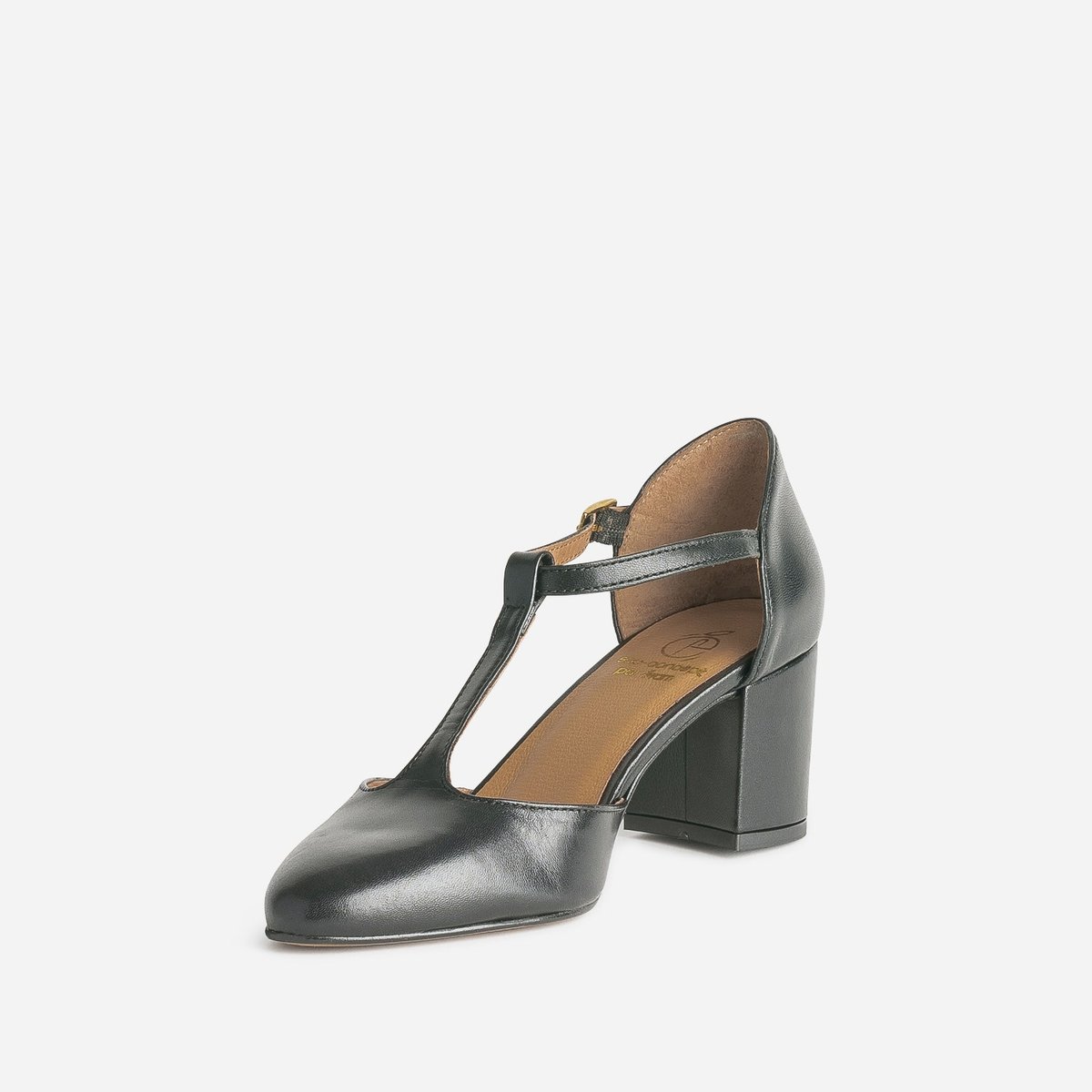 Escarpin en cuir URELIE noir, ERAM
