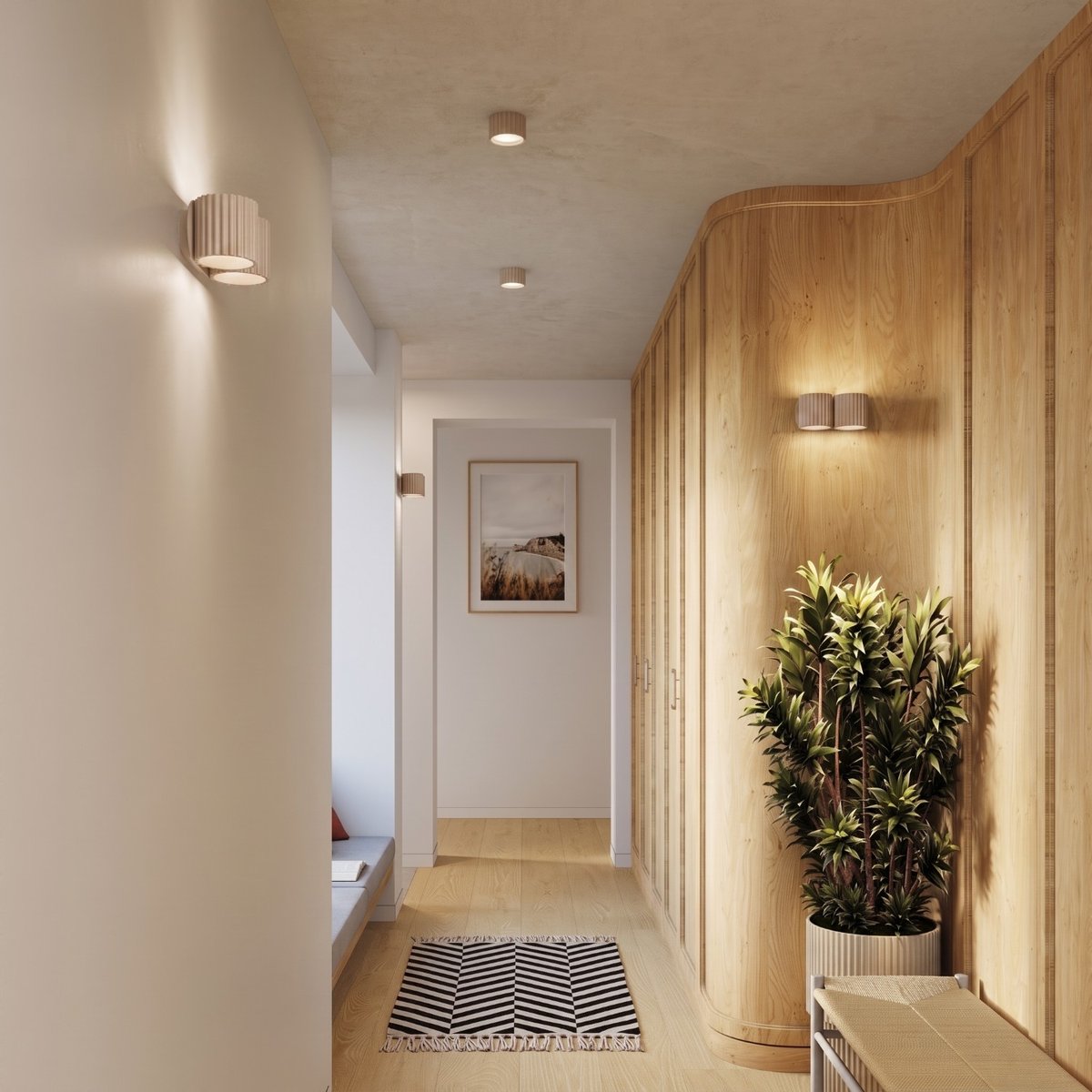 Applique murale Aluminium Taupe G9 2 Aura taupe, EDEN