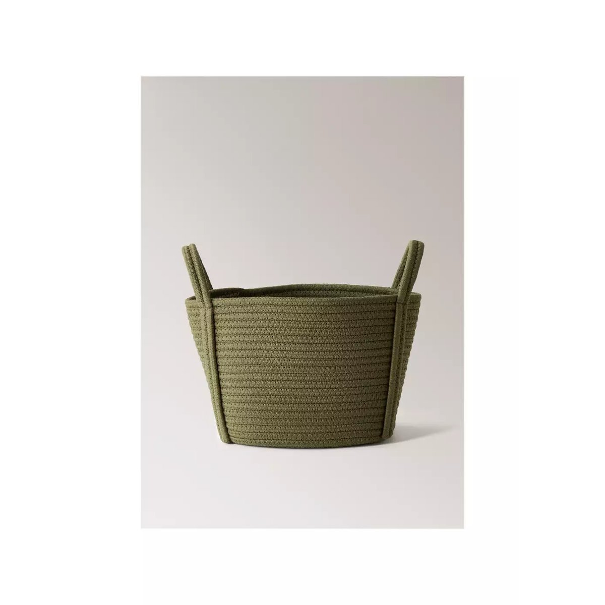 Petit panier enfant en coton kaki, MANGO HOME