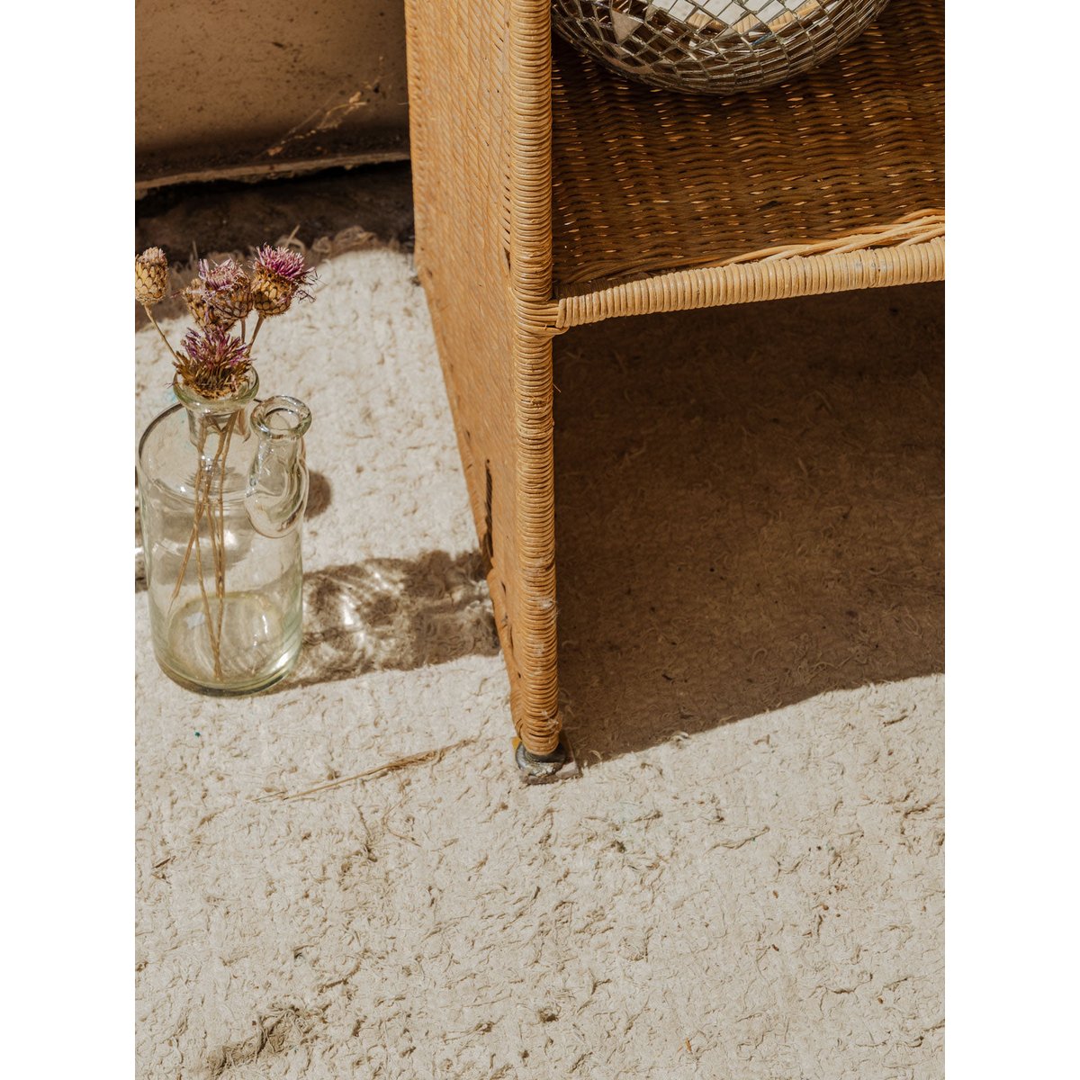 Étagère en rotin Gaëlle N°1446 - Bon état beige, DEBONGOUT