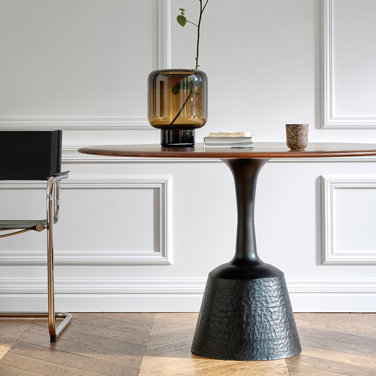 Plateau de table rond en noyer, ø120 cm, TIRONDO noyer, AM.PM