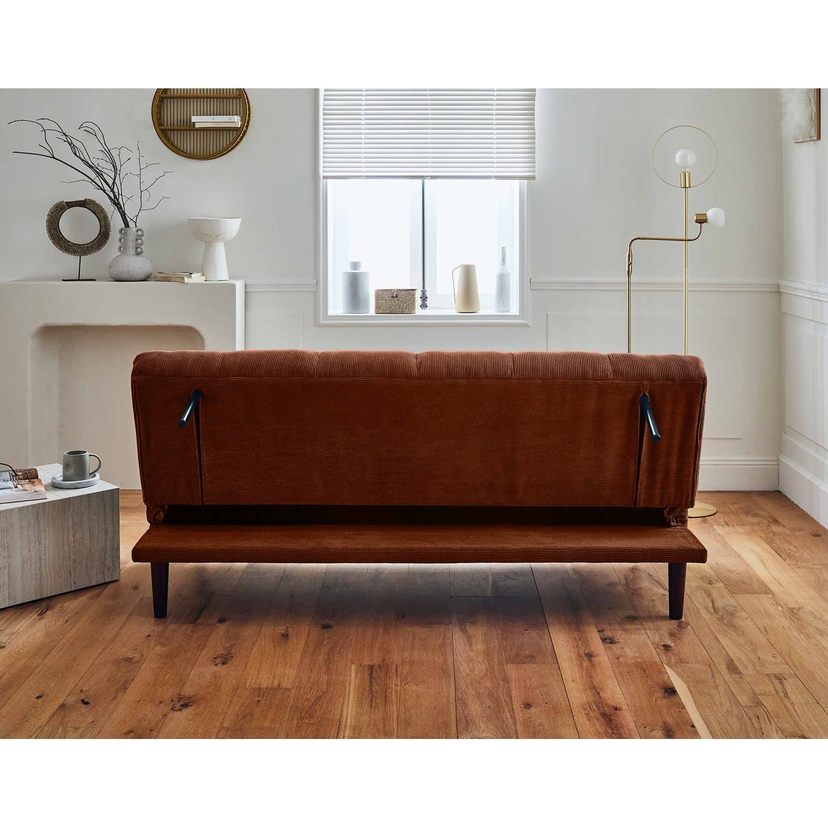 Canapé Clic-clac en 2 places - SAMARRA terracotta, BEST MOBILIER