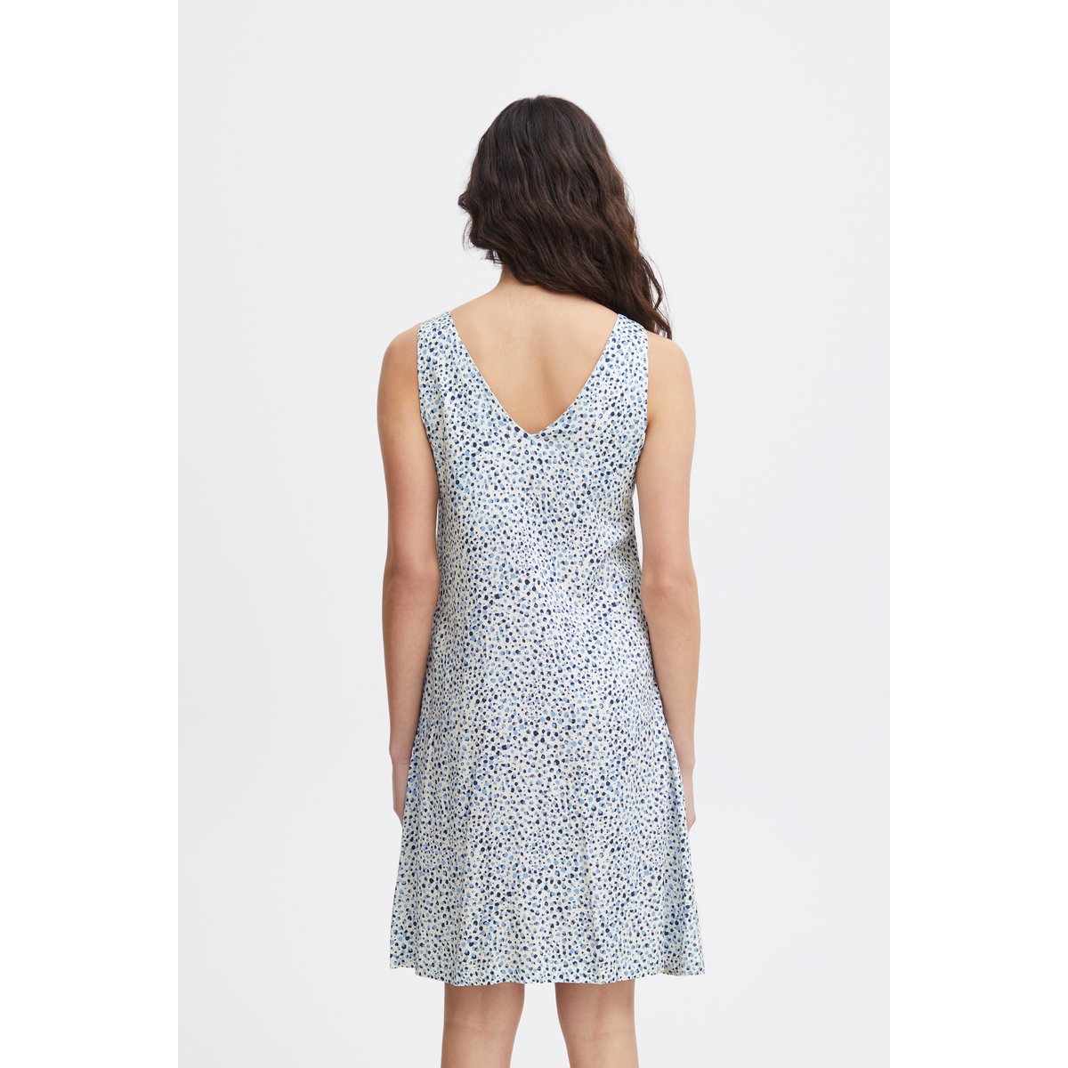 Dress bleu della robbia blue dot aop, ICHI