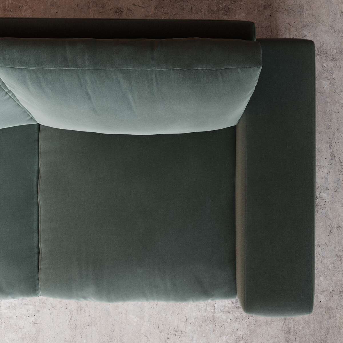 Denver Crushed Velvet Corner Sofa hydro, SWOON