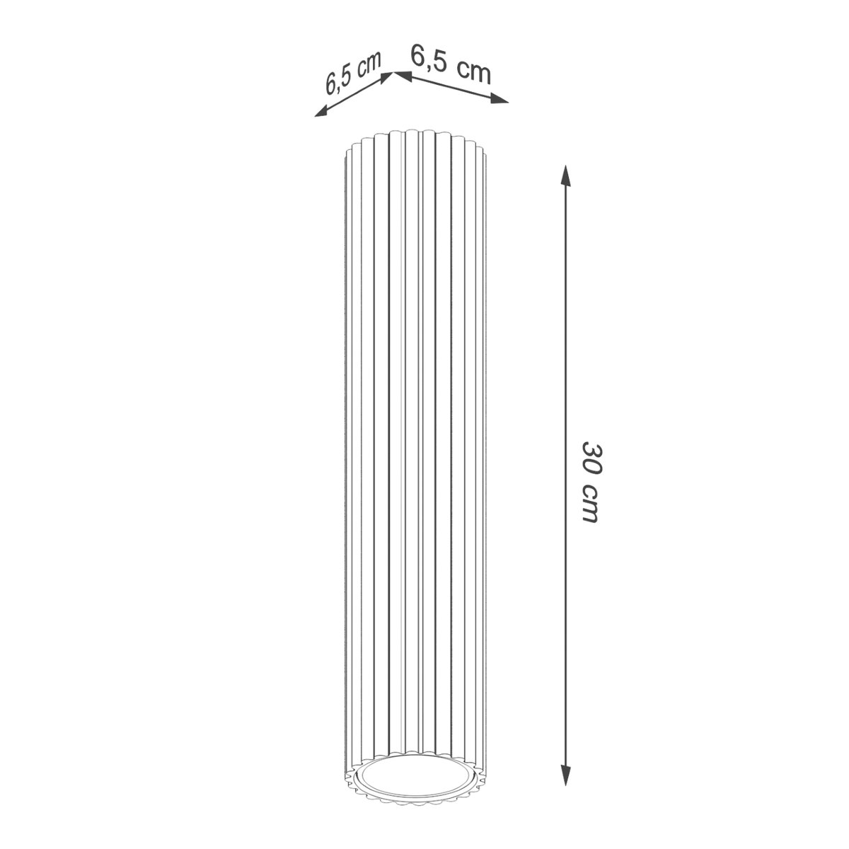 Plafonnier Aluminium Blanc GU10 1 Karbon 30 blanc, EDEN
