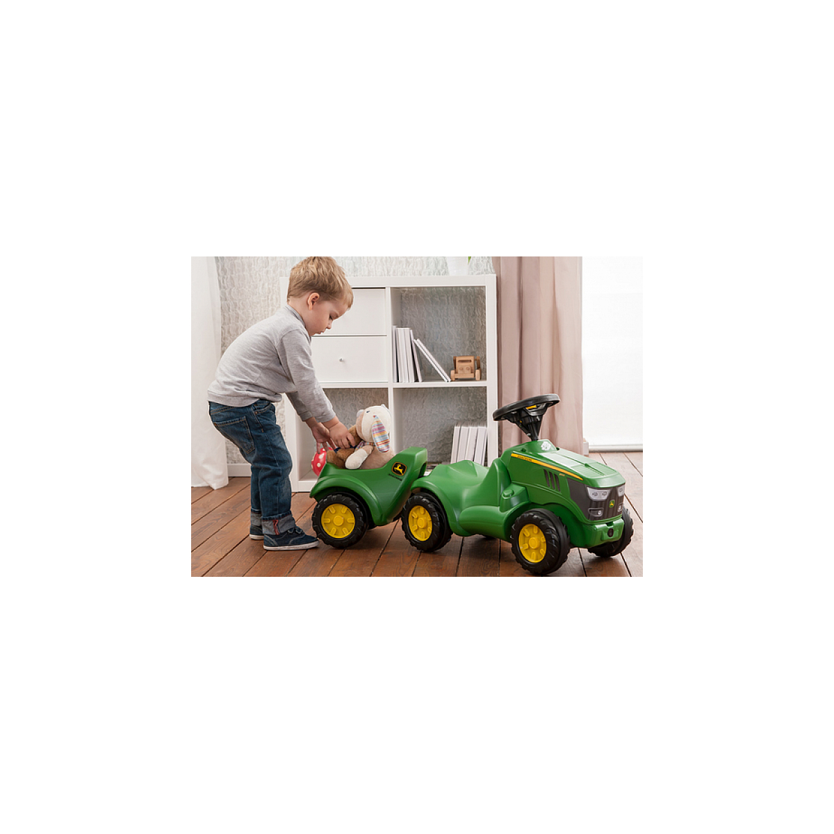 rollyMinitrac Trailer John Deere Remorque de tracteur jouet vert, ROLLY TOYS